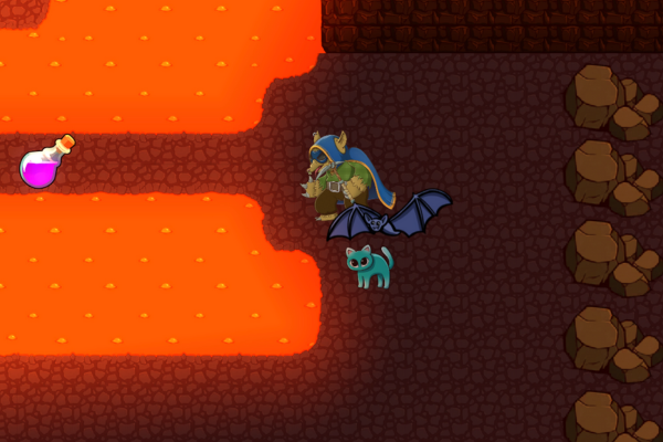 Outmine gameplay showing resource collection
